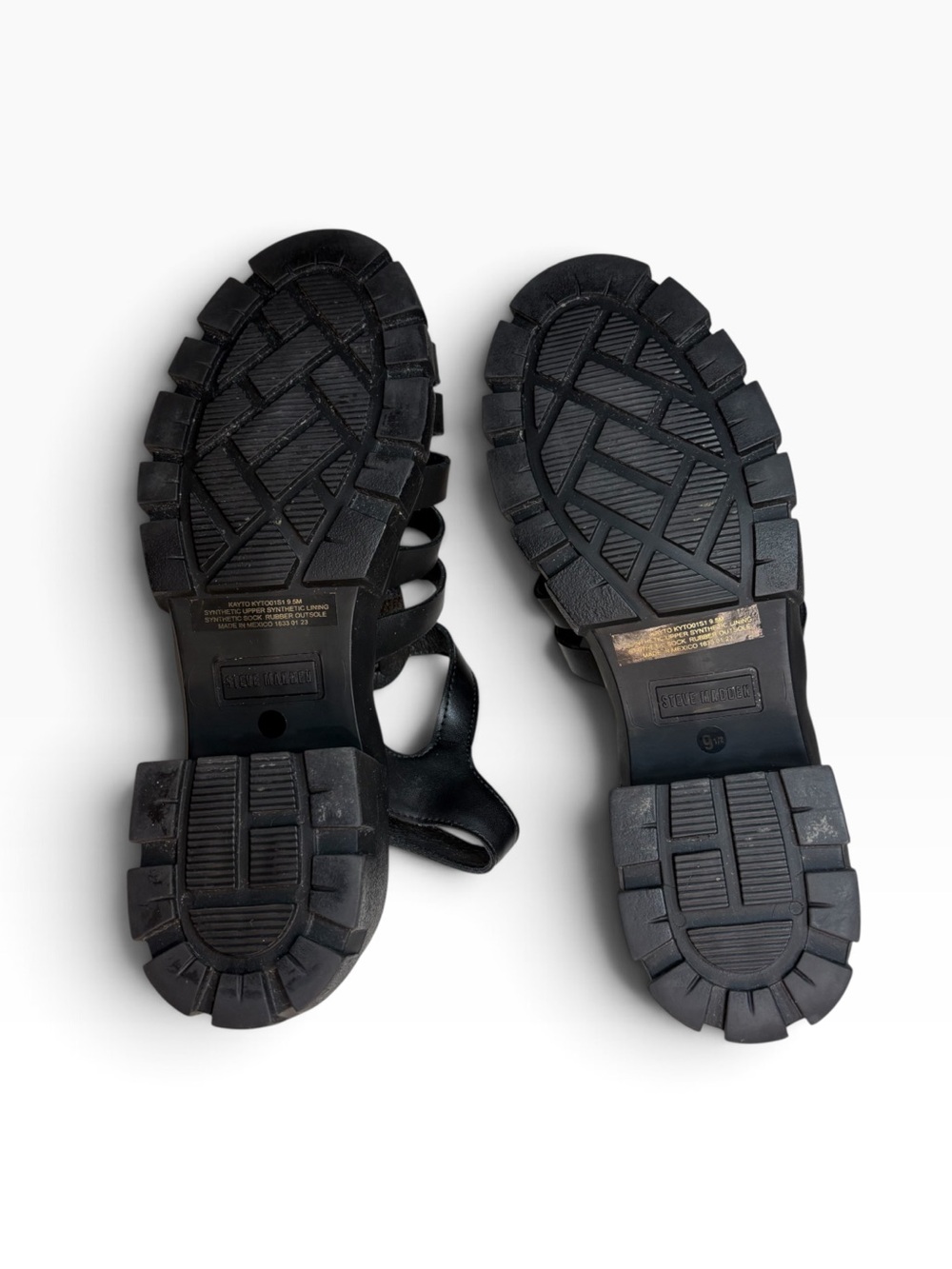 Steve Madden Kayto Fisherman Chunky Heel Sandals - Picture 7 of 9
